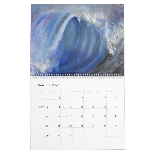 2021 Kalender der Sonnenuntergänge im Ozean (Mär 2026)