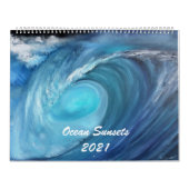 2021 Kalender der Sonnenuntergänge im Ozean (Titelbild)