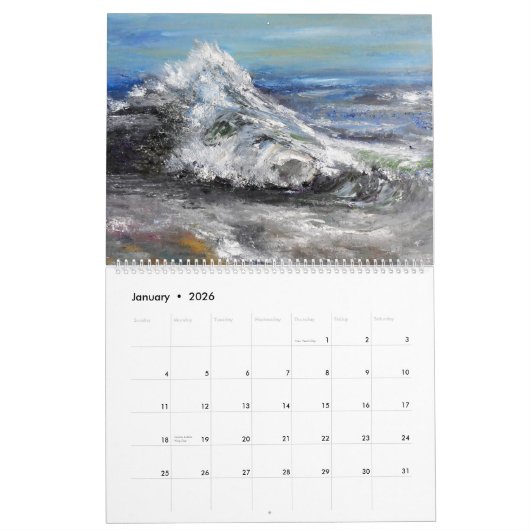 2021 Kalender der Sonnenuntergänge im Ozean (Jan 2026)