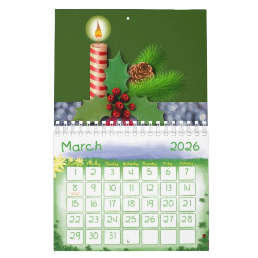 2021 Kalender Frohe Weihnachten (Mär 2026)