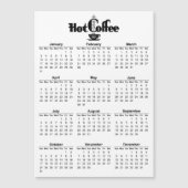 2021 Kalender Retro Hot Coffee Signage Magnetic Magnetkarte (Vorderseite)