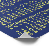 2021 Kalender Startnacht oder Foto hinzufügen Poster (Ecke)