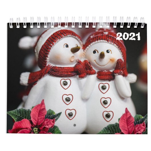 2021 Kalender Weihnachten Schneemann (Rückseite)