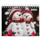 2021 Kalender Weihnachten Schneemann (Titelbild)