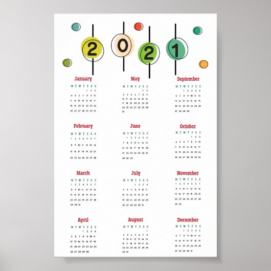 2021-Kalenderposter Poster (Vorne)