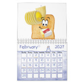 2021 Kalenders Bäckerei Süß Donuts Kuchen Kalender (Feb 2027)