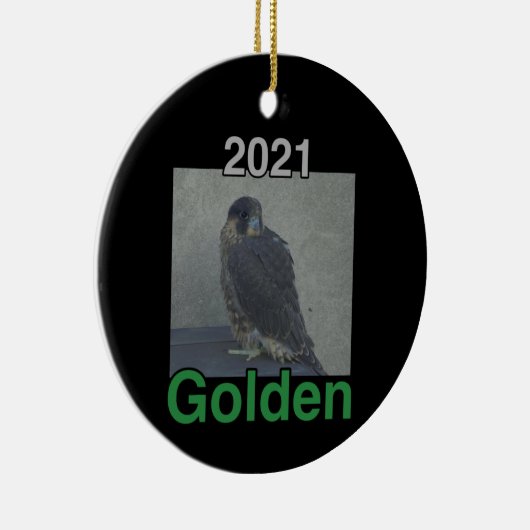 2021 Keramik Circle Ornament Golden (Rechts)