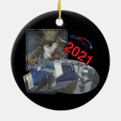 2021 Keramik Circle Ornament Golden (Hinten)