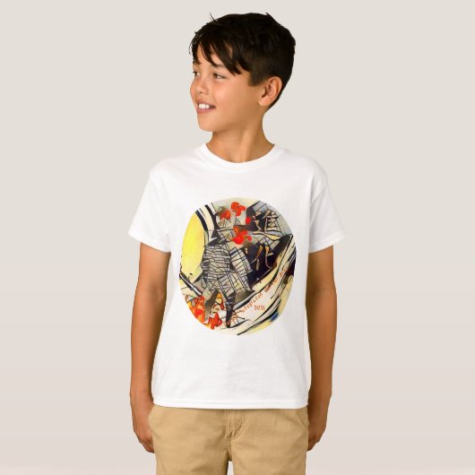2021 Kinder T - Shirt Feuer Samurai PIMA (Vorne ganz)