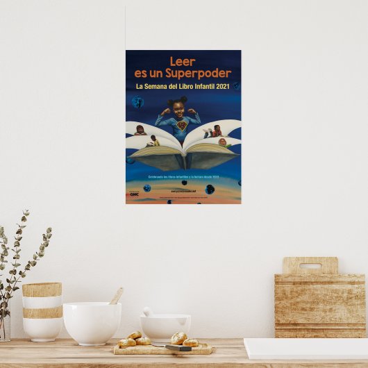 2021 Kinderbuch Woche Poster Spanisch (Küche)