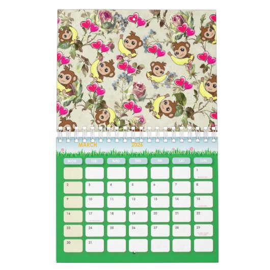 2021 Kinderkalender Giraffe Schweine, Kühe, Pferde Kalender (Mär 2026)