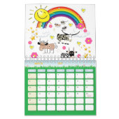 2021 Kinderkalender Wolken Regenbogen Sonne Kalender (Mär 2027)