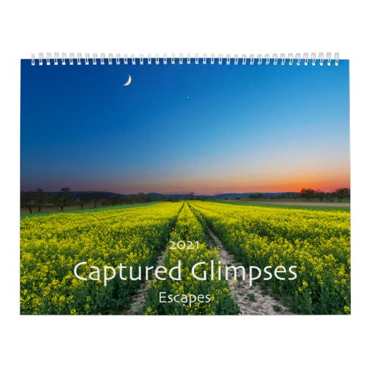 2021 Landschaftlicher Mauerkalender mit eingefrore Kalender (Titelbild)