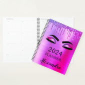 2021 Lila Glitzer Sparkle Eyelashes Planer (Anzeige)