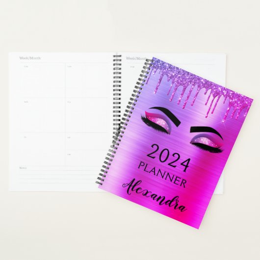 2021 Lila Glitzer Sparkle Eyelashes Planer (Anzeige)