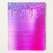 2021 Lila Glitzer Sparkle Eyelashes Planer (Rückseite)