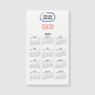 2021 Magnetischer Kalender mit Ihrem Logo Magnetkarte