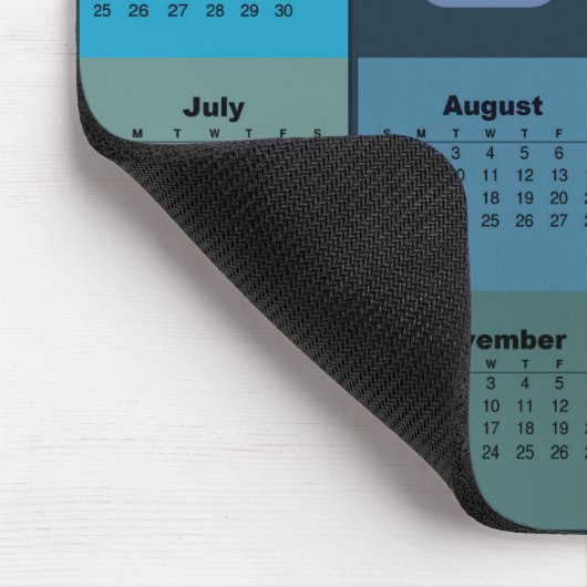 2021 Mauszeigerkalender Mousepad (Ecke)