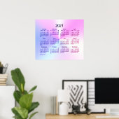 2021 Miami Shimmer Wall Calendar von Janz Poster (Heimbüro)