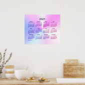 2021 Miami Shimmer Wall Calendar von Janz Poster (Küche)