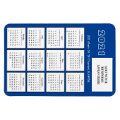 2021 Mini-Kalender-Kühlschrank-Firmenlogo Magnet (Horizontal)