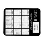 2021 Mini-Kalender-Kühlschrank-Firmenlogo Magnet (Horizontal)