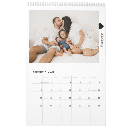2021 Moderne Foto-Familie ist alles Kalender (Feb 2026)