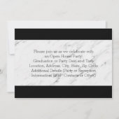 2021 Moderner Numeraler Frame Foto Abschluss Einladung (Rückseite)