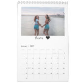 2021 Modernes Foto Beste Freunde Kalender (Jan 2027)