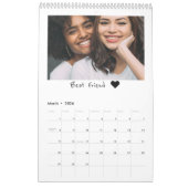2021 Modernes Foto Beste Freunde Kalender (Mär 2026)