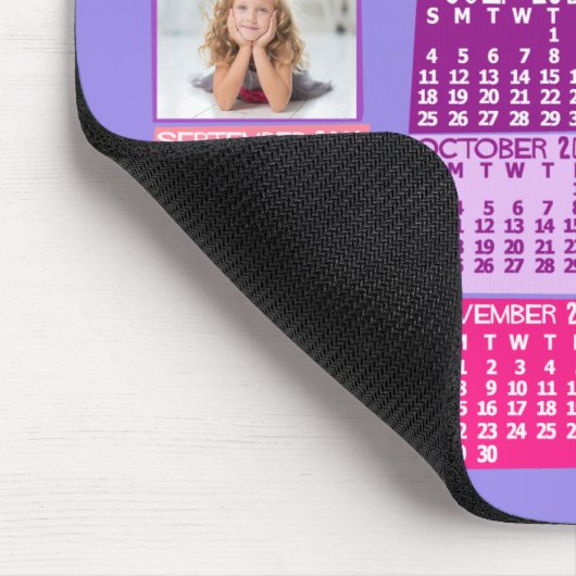 2021 Monatlicher Kalender FotoCollage Niedliche Mo Mousepad (Ecke)