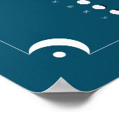 2021 - Mondkalender blau Poster (Ecke)