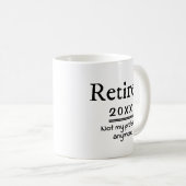 2021 nicht mehr mein Problem Kaffeetasse (VorderseiteRechts)