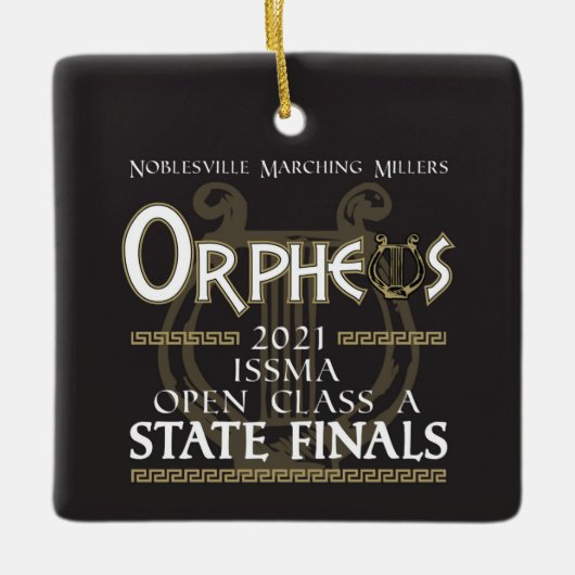 2021 Noblesville Marching Millers - Staat Finals Keramikornament (Vorderseite)