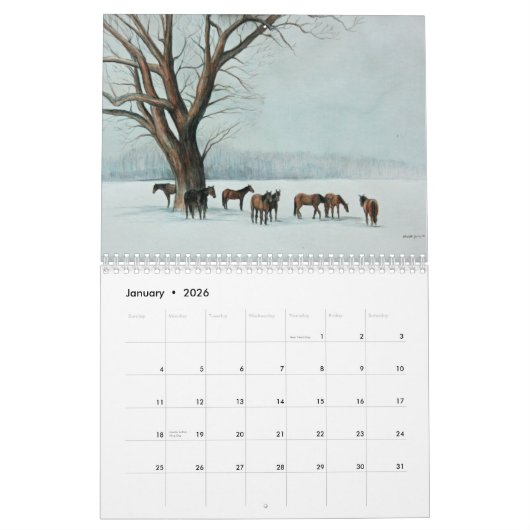 2021 Pferdekunstkalender von Charlotte Yealey Kalender (Jan 2026)