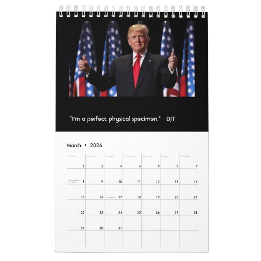 2021 Präsident Trump-Kalender Kalender (Mär 2026)