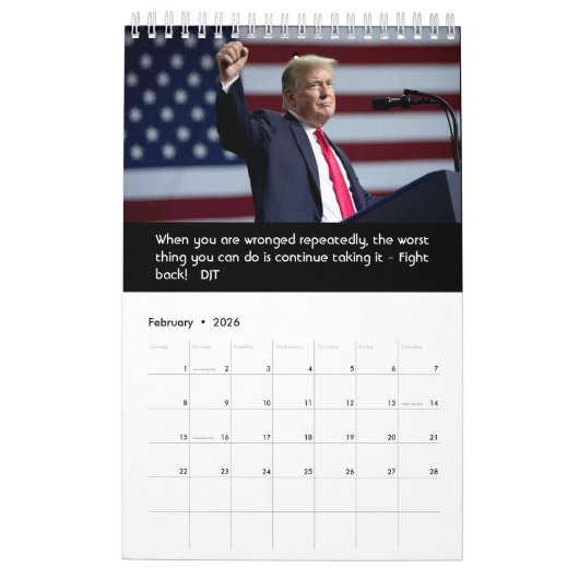 2021 Präsident Trump-Kalender Kalender (Feb 2026)