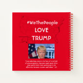 2021 Präsident Trump-Notebook Notizblock (Rückseite)