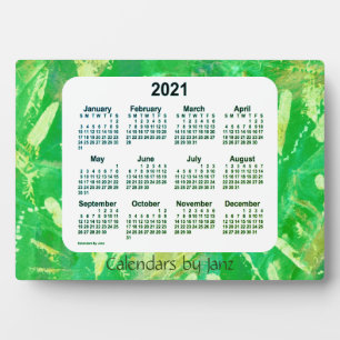 2021 Recoleta Green Tracks Desk Kalender von Janz Fotoplatte