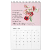 2021 Rosa Blume Themenkalender Foto Gedichte Kalender (Mär 2026)