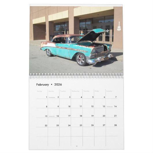 2021 Rust- und Lackruss-frisierte Auto-Rutenkalend Kalender (Feb 2026)