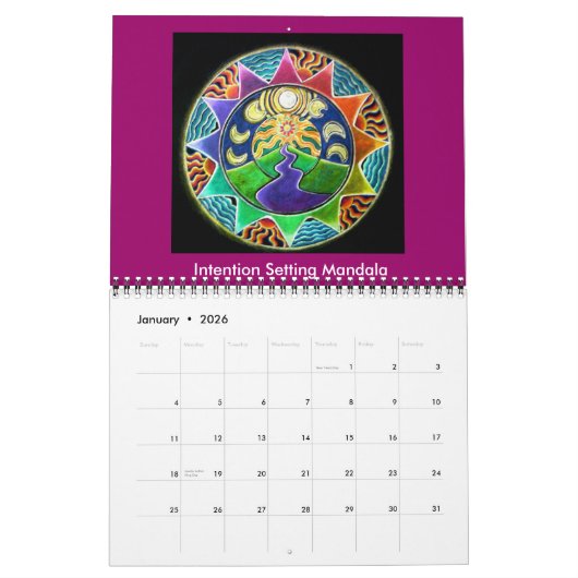 2021 Sacred Circles Illuminated Mandala 2013 Calen Kalender (Jan 2026)