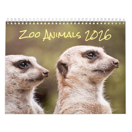 2021 Safari Zoo Animals Fotografie Kalender (Titelbild)
