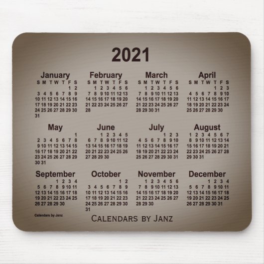 2021 San Telmo Gray Calendar von Janz Mouse Pad Mousepad (Vorne)