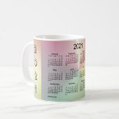 2021 San Telmo Shimmer Kaffeekalender von Janz Kaffeetasse (Vorderseite Links)