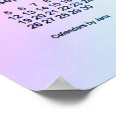 2021 Sangria Shimmer Wall Calendar von Janz Poster (Ecke)