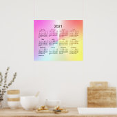 2021 Sangria Shimmer Wall Calendar von Janz Poster (Küche)