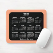 2021 Schwarzer Korallenkalender von Janz Mousepad (Mit Mouse)