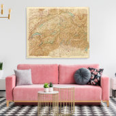 2021 Schweiz Leinwanddruck (Insitu (Wohnzimmer))