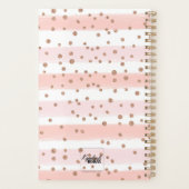 2021 Seien Sie vorsichtig Silvester Rose Gold Glit Planer (Rückseite)